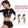 Womens Shapers Upper Arm Shaper Post Slimmer Compression Sleeves Posture Corrector Tops Shapewear pour femmes Slimming Vest 230327