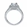 Pierścienie Ruifan Wedding Ring Square podwójna warstwowa cyrkon Bridal and Bridal Embagement Party Biżuteria Z0327