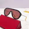 2024 New luxury designer Fjiains net red sunglasses of the same style male letter printing lenses toads Sunglasses female FFM0039