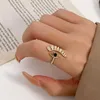Band Rings Butterfly Open Ring For Women Fashion Light Luxury Full Rhinestone Butterfly Leaf Open Women's Ring Banket Party Jewelry Gift G230327