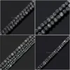 Stone 8mm Natural Black Moonstone Round Loose Beads DIY örhängen smycken Armband som gör 4 6 8 10mm Drop Leverans 202 DDU