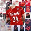 Niestandardowe NCAA Nebraska Cornhuskers koszulka koszykówki College Awaran McPherson Oleg Koje Keisei Tominaga Trevor Lakes Trey McGowens Derrick