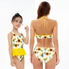 Costumi da bagno da donna Madre Ragazza Bikini Costume da bagno Abbinamento Famiglia Costumi da bagno Bambini Nappa Bambini Spiaggia Per mamma Figlia Costumi da bagno Vestiti