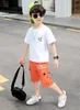 Shorts Boy Kids Summer Pant Casual Letter Cotton Bottom Children 110170 Teenager Beach 230327