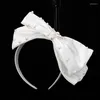 Headpieces brud enkel hårband bow pärla paljetter romantiska koreanska vackra hårtillbehör bröllop