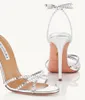 Summer Luxury Dance plelexi femmes sandales chaussures cristal strap Lady Robe de mariée soirée dame gladiator sandalias taille 35-43 avec boîte