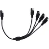 Consommer de l'électronique 40 cm 18 AWG 1 à 4 SAE Câble d'extension d'alimentation Adaptateur Connecteur SAE Adaptateur Connecteur 2 broches Connexion rapide Déconnexion Plug