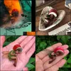 Decorative Objects Figurines Mini Slee Mushroom Fairy Statue Hand Painted Resin Crafts Ornament For Home Garden Office Decoration Dhvnd