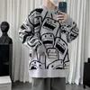 Men's Sweaters Hong Kong Style Sweater Men And Women Autumn Winter Korean Trend Personality Lovers Lazy Loose Thickening
