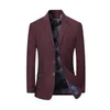 Men's Suits & Blazers 4XL Brand Men Jackets Casual Coats Handsome Masculino Business Solid Tops Hombre Wedding Suit Jacket