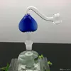 Smoking Pipes Coloured peach heart glass pot Glass bongs Oil Burner Glass Water Pipes Oil