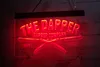 LD5977 LED Strip Lights Sign The Dapper Barber Company Hair 3D Engraving Free Design Wholesale Retail