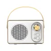 DZ-004 Retro Bluetooth-Lautsprecher Tragbarer drahtloser Audio-Player HIFI-Sound 360 ° Stereo-Surround-Vintage-Sound-Spieluhr im Einzelhandelskarton