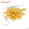 Pendant Necklaces Adixyn Big Flowers Shape Gold Color Plant Fashion Jewelry African/India For Women/Girls Party Gifts N10243