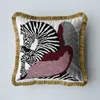 2023 Horse Design Embroidered Horse Sofa Cushion Cover Pillowslip Pillowcase without core Home Bedroom Car Seat Backrest Cove