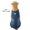 Dżinsowe dżinsy dla psów dla psów moda Pet Pies kombinezon dla dużych psów Regulowane ubrania dużego psa Blue Dog Costume Suit for Dog 230327