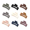 Square Mini Grab Clip Matted Frosted Small Hair Claw Solid Color Girls Top Clips Women Hair Styling Tool Haarspelins