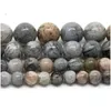 Stein natürlicher Bambus agata onyx runde losen Perlen für Schmuckherstellung 15,5 Zoll/Strang Pickgröße 6/8/10/12mm DIY Armband Drop Lieferung DHN3D