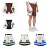 2023 Damdesigner RHUDE Shorts Sommarmode Streetwear Snabbtorka badbyxor med tryckta bräda strandbyxor