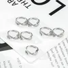 Anéis de casamento Ansiedade para mulheres Cruz Fidget Minchas giram livremente jóias de girador espiral anti -estresse