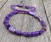 Strand YA3043 Natural Charoites Stone Cord Knotted Adjustable Bracelet