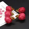 Charms Natural Sea Bamboo Red Coral Oregelbundet Chili Pendant Diy Jewelry Halsband Tillbehör Fashion Party Män kvinnor gåva