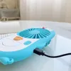 Mini ventilador eléctrico portátil de dibujos animados, ventilador de refrigeración silencioso Usb de Anime, regalo para niños