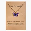 Modny ładny naszyjnik motyla dla kobiet w zawieszonych zwierząt łańcuch od dziewcząt mody mody prezent biżuterii