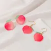 Dangle Earrings & Chandelier Japanese Summer Sweet Peach Earring Acrylic For Women 2023 Girl Fruit Earings Kolczyki JewelryDangle Kirs22