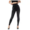 Jeans femininos Mulheres BEID HIGH ELASTICIDADE SLIM PENTES 2023 PERSONALIDADE DE DESIGNER IMITAÇÃO CASUAL COWBOY LEGGINGS PANTALONES femininas