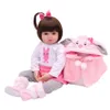Dolls Bebe Reborn Toddler Baby Full Body Silicone Water Proof Bath Toy Lifelike Gift met Pearl Bottle 230327