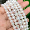 Altre perle d'acqua dolce bianche rotonde AAA naturali Perle di perle sciolte autentiche grezze per la creazione di gioielli Braccialetti fatti a mano fai-da-te 15' 230325