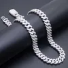 Hip Hop Bling Herrenschmuck Cuban Chain Diamond Cuban Link Vvs Moissanite Diamond Iced Out Silberhalsketten Hiphop 15 Werktage