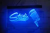 LD4924 LED Strip Lights Sign Studio Microphone على Air 3D نقش التصميم المجاني للبيع بالتجزئة