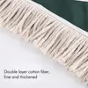 Mops Large cotton thread Flat Mop with adjustable Handle Hardwood Floor clean Office home Industrial Mop Cleaner Dry Dust floor Mop 230327