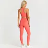 Yoga Outfits Cloud Gym Wear Women Women 2 pezzi Abbigliamento fitness Yoga Esercizio di abbigliamento sportivo Le leggings ad alta vita Racerback Crop Top Allenamento vestiti