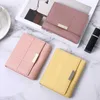 Wallets 2023 New Short Women Wallets Free Name Customized Fashion Simple Cute Small Female Wallets PU Leather Card Holder Women's Purse G230327