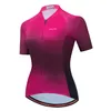 DIY T-Shirt 2022 Cyclisme Jersey Femmes Vélo Montagne Route VTT Top Femme Vélo Chemise À Manches Courtes Racing Équitation Vêtements D'été Blouse Rouge Y2303