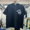 Summer Black Tees T-shirt Camicia oversize da uomo Suprior Hip Hop Stampato T-shirt taglia USA Real Pics 23SS