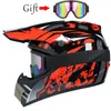 Casques de moto Casque de motard DH Racing Montagne de descente tout-terrain Convient aux enfants avec lunettes