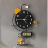 Wall Clocks Kitchen Digital Decorative Mechanism Modern Design Clock Nordic Metal Relogio Parede Decoration Items