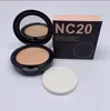 Gorący makijaż twarz proszek dla kobiet prasowych prasowych puder NC Firma wybielania kolorów Brighten Concerer Natural Mattifing Contour Plus Foundation