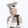 Mützen Hüte Kindermütze Schal Warm 2in1 Mütze Eulenmütze Strickmütze Gehörschutz Outdoor Schal Nackenschutz Mantel Mütze Winter Junge Mädchen Babymütze 230328