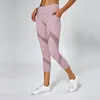 Actieve broek vrouwen mesh panelen yoga naaktgevoel hoge taille fitness sport bijgesneden leggings squat proof side pocket gym gewassen