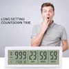 Timery kuchenne Big Digital Countdown Days Timer Zegar - 999 dni odliczanie zegara zegara dla studiów Lab Kitchen White 230328