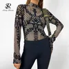 Женщины Nxy Sexyless Rompers Fashion Corean Style Bodycon Procksuits Осенняя уличная одежда Slim Short Print Bodysuits 230328