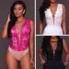 Dames jumpsuits dames kanten jumpsuit bodycon bodysuit turp top blouse mouwloze shirts dames sexy bodysuits feest playsuit1