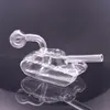 Waterpijpen Shisha Mini Dab Rigs Tankvorm Bedwelmende Glazen Waterpijpen Waterpijpen Unieke Glazen Water Bong Bubbler met 14mm Joint Glazen Oliebrander Pijpen