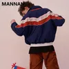 Mens Jackets Mannan vintage Multicolor Block Color Block Patchworks Windbreaker Autumn Hip Hop Streetwear Zip Track Casual 230327