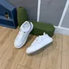 2023 TIME OUT Sneakers wytłoczone skórzane buty swobodne buty zielone białe różowe moda luksusowe kobiety Treaker Platforma Chaussures gumowa zewnętrzna podeszwa sport S 39st#